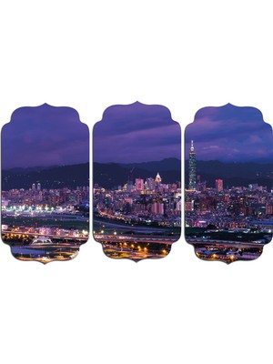 Renkselart Şehir Mdf Tablo 1531