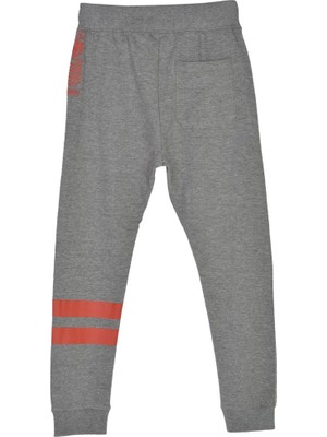 Silversun Silversunkids | Erkek Genç Antrasit Melanj Renkli Beli ve Paçaları Lastikli Cepli Sweat Pantolon | Jp 315884