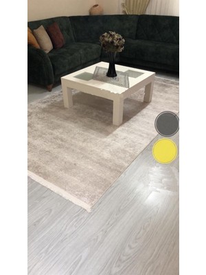 STY Home Dinamik Krem Kaymaz Tabanlı Yıkanabilir Halı Kilim Yolluk Dijital Baskı Krem