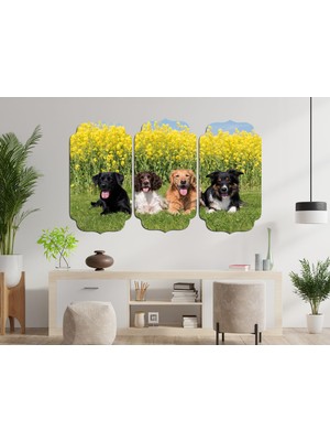 Renkselart Köpek Mdf Tablo 2657 (Model D)