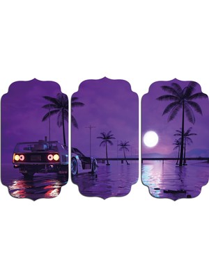 Renkselart Retro Mdf Tablo 2788 (Model D)