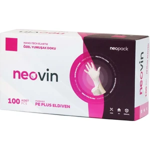 Neopack Pe Plus Hibrit Şeffaf Eldiven Küçük (S) 100'LÜ