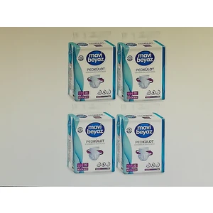 Mavi Beyaz Ped Emici Külot Yetişkin Hasta Bezi Large Büyük  Boy 4 x 30=120 Adet