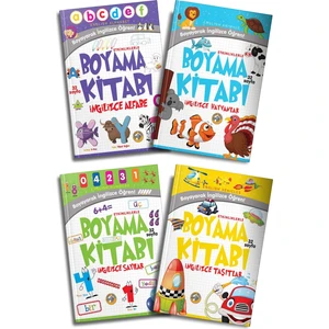 Boyayarak Ingilizce Öğren Seti (4 Kitap) - Emrecan Zengin
