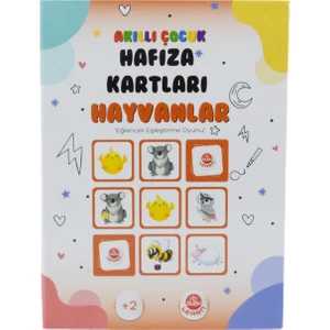Akıllı Çocuk Hafıza Kartları (Eğlenceli Eşleştirme Oyunu) - Hayvanlar