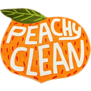 Mira 828 Meyve Desenli Peachy Clean Yazılı Dekoratif Yıkanabilir Halı