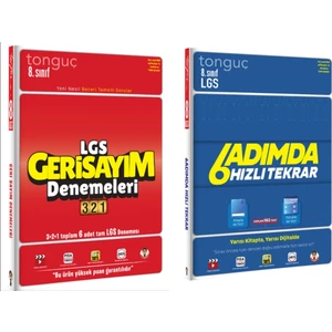 Tonguç Akademi 8. Sınıf Geri Sayım 321 Deneme - Tonguç LGS 6 Adım Da Hızlı Tekrar