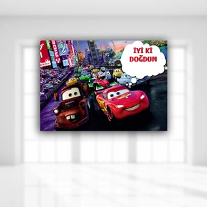 Süsle Bebek ve Parti Cars İyiki Doğdun Afiş - 70cm x 50cm