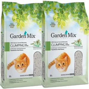 Melek Store  Gardenmix Bentonit Marsilya Sabunu Ince Kedi Kumu 10 Lt x 2 Paket