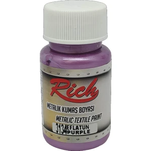 3134 Metalik Eflatun Akrilik Kumaş Boyası 50 cc