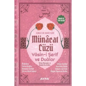 Münacat Cüzü Yasini Şerif ve Dualar Orta Boy - Elmalılı Muhammed Hamdi Yazır
