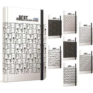 4228 Beat 120 Sayfa Kareli Iplik Dikiş Sert Kapak Defter 13 x 21 cm