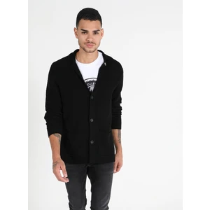 Regular Fit   Erkek Siyah Hırka