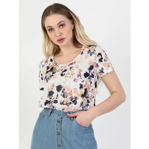 Colins  Slim Fit Bisiklet Yaka Kadın Çok Renkli Kısa Kol Tişört