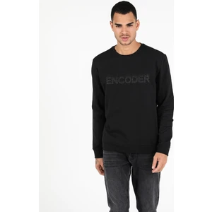 Regular Fit   Erkek Siyah Sweatshirt