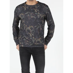 Regular Fit   Erkek Yeşil Sweatshirt