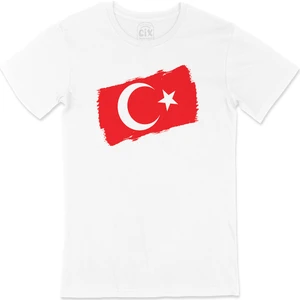 Dikdörtgen Türk Bayraklı Tişört