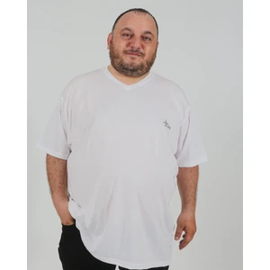 Büyük Beden V Yaka T-Shirt