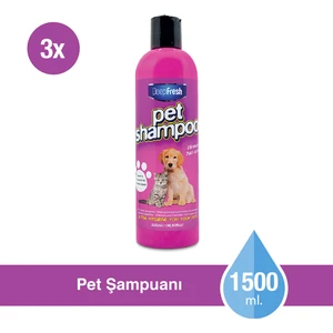 Deep Fresh Pet Şampuanı 3 x 500 ml