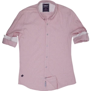 Filafil Büyük Beden Katlama Kol Slim Fit Gömlek