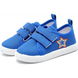 First Step Yıldız Nakışlı Keten Çocuk AYAKKABISI-SAKS-F-494