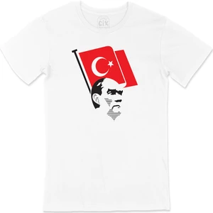 Atatürk ve Türk Bayraklı Tişört