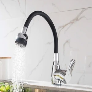 Home Esnek Kıvrılır Kubar Boru (Musluk Borusu) Fonksiyonlu Siyah