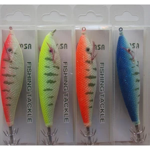 9 cm Simli Kumaş Fosforlu Kalamar Zokası 4lü Set