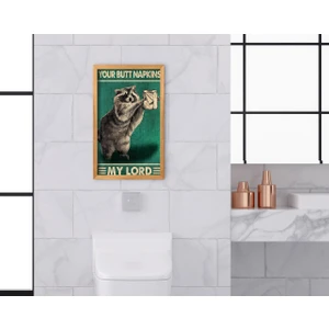Bk Gift Banyo Tuvalet Dekoratif Retro Ahşap Tablo-3
