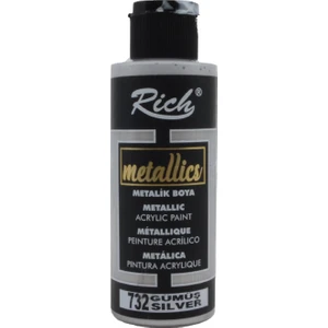 Metalik Akrilik Boya 120 ml Gümüş