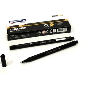 Fineliner Üçgen Gövde 0.4 mm Siyah 12'li