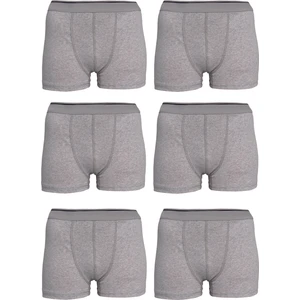 Belifanti Collection Erkek Gri Likralı Boxer 6'lı Paket