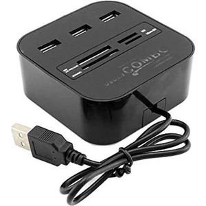 USB 2.0 Hub Combo USB Çoklayıcı Splitter Ms M2 Tf Sd Card Kart Okuyucu