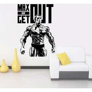 Melek Pazarı Max Or Get Out Fitness, Spor Salonu Duvar Sticker