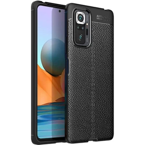Xiaomi Redmi Note 10 Pro Kılıf Rugan Armor Deri Görünümlü Parmak İzi Yapmaz Dayanıklı Niss Silikon Kapak