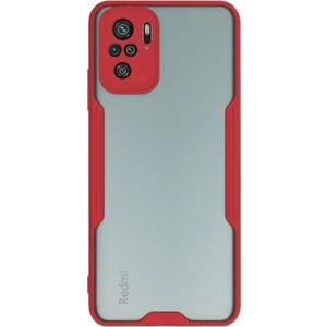 Xiaomi Redmi Note 10S Kılıf Kamera Korumalı Colorful Kapak - Kırmızı