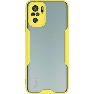 Xiaomi Redmi Note 10S Kılıf Kamera Korumalı Colorful Kapak - Sarı