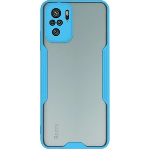 Xiaomi Redmi Note 10S Kılıf Kamera Korumalı Colorful Kapak - Mavi