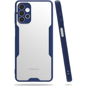 Samsung Galaxy A72 Kılıf Kamera Korumalı Colorful Kapak - Lacivert