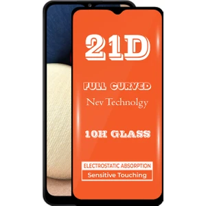 Samsung Galaxy A02S Tam Kaplayan 21D Temperli Ekran Koruyucu Cam
