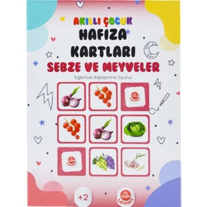 Akıllı Çocuk Hafıza Kartları - Sebze ve Meyveler
