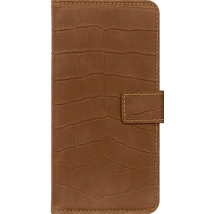 Fitcase Xiaomi Redmi Note 8 Pro Kılıf Kroko Desen Kapaklı Cüzdanlı Kahverengi