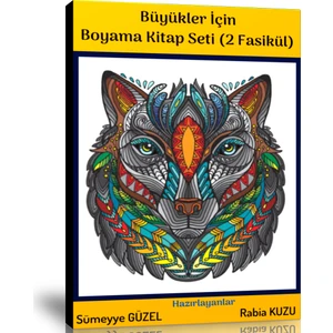 Enine Boyuna Eğitim Büyükler Için Boyama Kitap Seti (2 Fasikül Kitap)