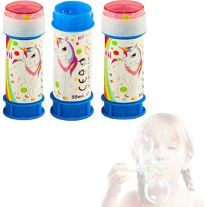 Süsle Bebek ve Parti Unicorn Rainbow Köpük Baloncuk - 3 Adet