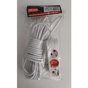 Ayka Grup Priz 3'lü 10 M Kablolu