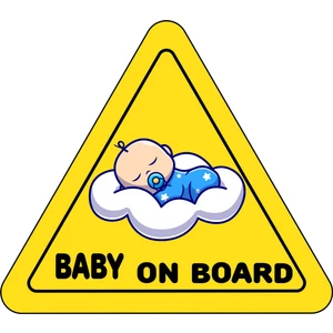 Ubga Gift Arabada Bebek Var Araç Sticker (15 x 15 Cm)