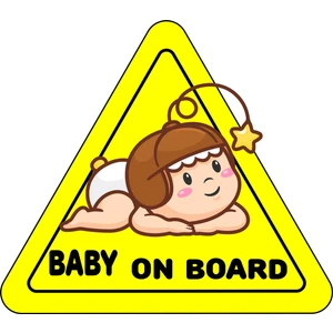 Ubga Gift Arabada Bebek Var Araç Sticker (15 x 15 Cm)