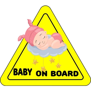 Ubga Gift Arabada Bebek Var Araç Sticker (15 x 15 Cm)