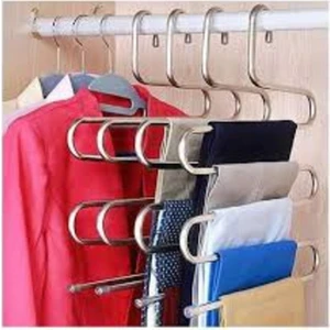 Trendy Shop 1 Adet Metal Pantolon Askısı Dolap Içi Düzenleyici Şal 5 Katlı