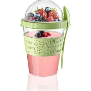 Take'n Go Kapaklı Kaşıklı Hazırla ve Çık Meyveli Yoğurt Kabı 600 ml